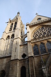 Façade de l'église St-Séverin à Paris. Cliché personnel