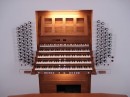 Les 5 claviers et la console de l'orgue de Roggenburg. Crédit: //www.kloster-roggenburg.de/