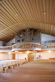 Vue intérieure en direction de l'orgue Genève SA. Cliché personnel