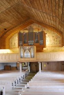 Vue de l'orgue Genève SA depuis la chaire. Eglise de Zweisimmen. Cliché personnel (avril 2010)