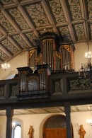 Vue de l'orgue R. Steiner (1988) de Beinwil. Cliché personnel (mai 2010)