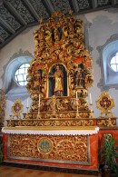 Maître-autel baroque de Beinwil. Cliché personnel (mai 2010)