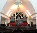 Vue de l'orgue Austin Organs Company à la Highland Presbyterian Church-Louisville. Crédit: http://organsociety.bsc.edu/BrowseKeydesks.php