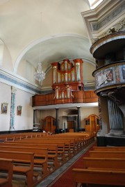 Vue intérieure en direction de l'orgue Carlen (1822-31). Cliché personnel