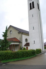 Vue de l'église réformée à St.-Antoni. Cliché personnel (juin 2010)