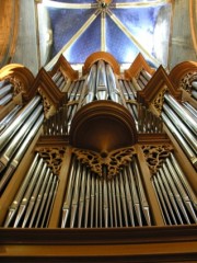 Collégiale de Neuchâtel, le grand orgue de St-Martin. Cliché personnel