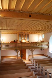 Vue de la nef et de l'orgue. Cliché personnel