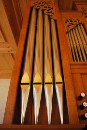 Vue de la tourelle gauche de l'orgue. Cliché personnel