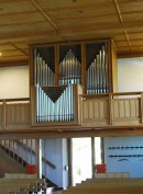 Vue de l'orgue Metzler (1954) de l'église de Safenwil. Cliché personnel (août 2010)