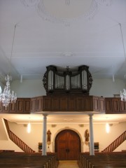 Eglise de Montfaucon, l'orgue historique. Cliché personnel