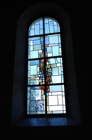 Un vitrail de Fritz Strebel (1965-66). Cliché personnel