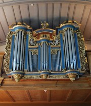 Vue du Positif de l'orgue (remonte à 1720 environ). Cliché personnel