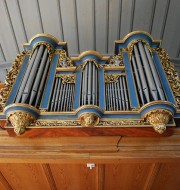 Une dernière vue du précieux Positif de l'orgue de Gränichen (1720). Cliché personnel