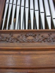 Autre détail du buffet d'orgue de Montfaucon. Cliché personnel