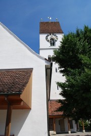 Vue de l'église d'Unterkulm. Cliché personnel (fin juillet 2010)