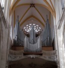 Grand Orgue Schwenkedel, restauré par le facteur Gaupillat (2002). Crédit: P. Vigneron, musicien et M. Giroud, facteur d'orgues