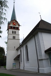 Vue extérieure de l'église réformée de Langnau i. E. Cliché personnel
