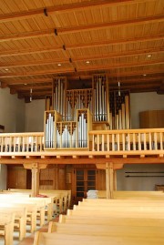 Vue intérieure en direction de l'orgue Wälti (1975). Cliché personnel