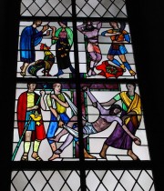 Un dernier vitrail de Max Brunner à l'église de Twann. Cliché personnel