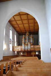 Vue depuis le choeur de la nef et de l'orgue. Cliché personnel