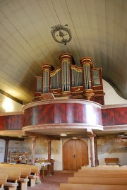 Perspective sur l'orgue en contre-plongée. Cliché personnel
