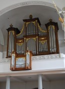 Le grand orgue H. Pürro (1972) de l'église paroissiale de Willisau. Cliché personnel (sept. 2010)