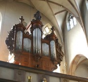 L'orgue Silbermann de Molsheim, restitué par A. Kern. Crédit: //perso.orange.fr/eisenberg/orgues/