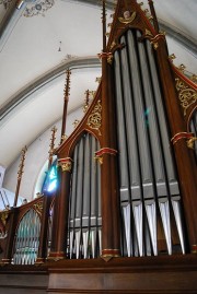 Partie droite du buffet de l'orgue (néogothique). Cliché personnel