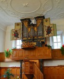 Vue de l'orgue Abbrederis (1725) de Maienfeld. Cliché personnel (07.2010)