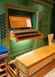 Une dernière vue de la console de l'orgue. Cliché personnel