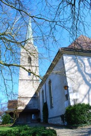Vue de l'église réformée, Herzogenbuchsee. Cliché personnel (mars 2011)