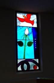 Autre vitrail de Rüedi dans une chapelle. Cliché personnel
