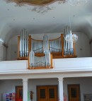 L'orgue Metzler (1955) de l'église sainte Foy à St-Gall. Cliché personnel (mai 2011)