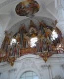Vue de l'orgue J. Gabler de Weingarten (1736-1750). Cliché personnel (mai 2011)