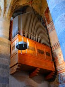 Vue de l'orgue de l'église abbatiale (date: 1949). Cliché personnel