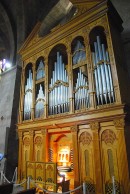 Le grand orgue Quoirin (1991) de la cathédrale de Fréjus. Cliché personnel (sept. 2011)