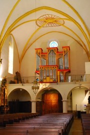 Vue intérieure avec le magnifique orgue Cabourdin. Cliché personnel