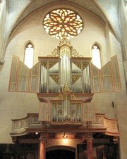 Orgue J. Ahrend de l'église-musée des Augustins à Toulouse. Crédit: //fr.wikipedia.org/