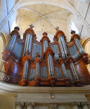 Vue du grand orgue en contre-plongée. Cliché personnel