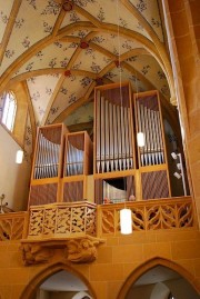 Vue du nouveau grand orgue Metzler à Bienne. Cliché personnel