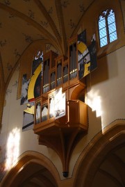 Vue de l'orgue Renaissance, au mur de la nef, près du choeur. Cliché personnel