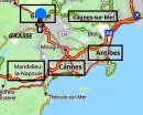Situation géographique. Crédit: http://www.viamichelin.fr/web/Cartes-plans/Carte_plan-Grasse