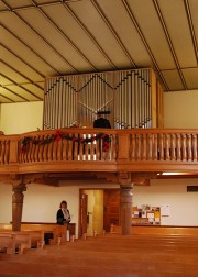 Le nouvel orgue, le soir du concert d'inauguration. Cliché personnel