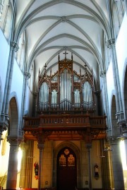 Vue de l'orgue Kuhn sortant de son relevage de 2011. Cliché personnel