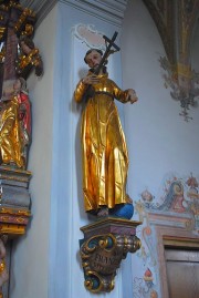 Statue baroque près de l'autel de Marie, au Nord. Cliché personnel