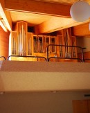 Vue de l'orgue Wälti de l'église de Krattigen (1987-2011). Cliché personnel (mars 2012)
