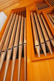 Tuyaux de l'orgue en façade. Cliché personnel