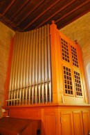 Vue de l'orgue Kuhn de Einigen (1948). Cliché personnel en mars 2012