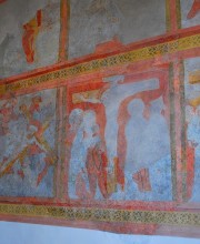 Détail d'une Crucifixion de la peinture murale (mur Nord). Cliché personnel