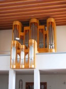 Vue de l'orgue H. Pürro (1993) de l'église de Gettnau. Cliché personnel (mars 2012)